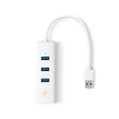 TP LINK - Adaptador USB Ue330 2 En 1 Con Hub De 3 Puertos USB 3.0 Y Adaptador Ethernet Gigabit
