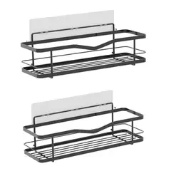 52 BITS - Set X2 Organizador de Ducha Repisa Baño Adhesivo Inoxidable