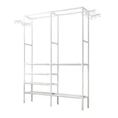 GENERAL - Closet Organizador 2 Espacios Zapatero Perchero Multifuncion Blanco