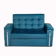 TODOTEJIDOS - Sofá Cama 2 Puestos Córdoba Turquesa