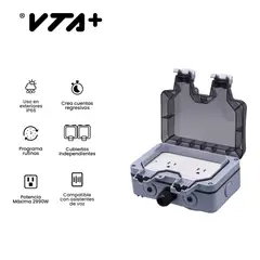 VTA PLUS - Tomacorriente De Pared Inteligente Exteriores Roky
