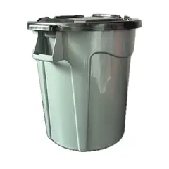 BUHOGAR - Contentenedor Tanque Recolección Agua 120l Con Tapa Gris