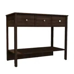 BERTOLINI - Mueble Consola Aparador 95Cm En Mdp 3 Cajones Marron