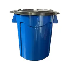 BUHOGAR - Contentenedor Tanque Recolección Agua 120l Con Tapa Azul