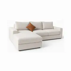 undefined - Sofá en L Izquierdo Zion Tela Antifluidos Beige 250x85x80
