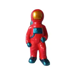 PLINI - Astronauta Red & Blue 25Cm X 11Cm X 9Cm Resina Hecho A Mano
