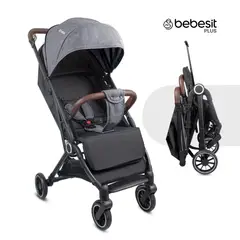 BEBESIT - Coche para Bebé Compacto Micro Gris