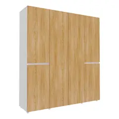 undefined - Closet Nápoles 200x180x50 cm Panela Blanco