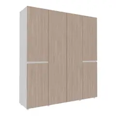 undefined - Closet Nápoles 200x180x50 cm Panela Blanco