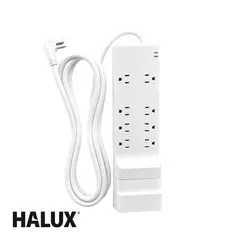 HALUX - Multitoma 2En1 9 Sal Cable 90Cm Multitoma Retráctil