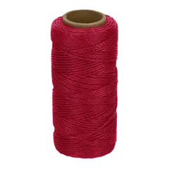 TRUPER - Hilo de Polipropileno 65 Metros Rojo para Albañilería x 6 Unidades