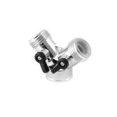 TOOLCRAFT - Conector Tipo Y Para Llave De Agua Cuerpo Metálico X 6 Unidades