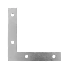 FIERO - 24 Ángulos Planos de Refuerzo de Acero de 3.1/2" x 5/8" x 6 Unidades