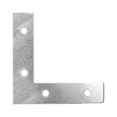FIERO - 24 Ángulos Planos de Refuerzo de Acero de 2.1/2" x 5/8" x 6 Unidades