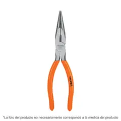 TRUPER - Alicate de Punta Larga Cónica de 7 Pulgadas Mango de PVC X 3 Unidades