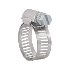 FIERO - 10 Abrazaderas En Acero Inoxidable Desde 14 Mm a 27 Mm x 5 Unidades