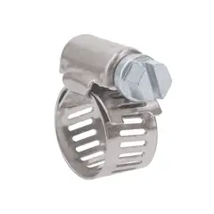 FIERO - 10 Abrazaderas En Acero Inoxidable Desde 10 Mm a 16 Mm x 10 Unidades