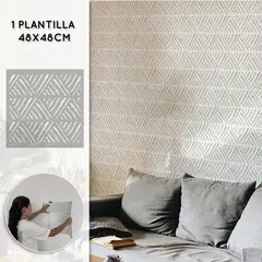 VAMARU STENCILS - Plantilla para Pintar Vamarú Stencils Colección Nazca 48x48 Cm 1 Und
