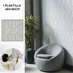 VAMARU STENCILS - Plantilla para Pintar Vamarú Stencils Colección Mangle 48x48 Cm 1 Und