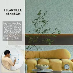 VAMARU STENCILS - Plantilla para Pintar Vamarú Stencils Colección Pétalos 48x48 Cm 1 Und