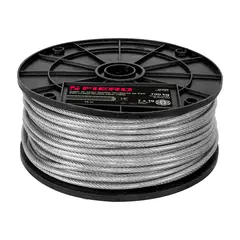 FIERO - Guaya de Acero 1/8" Recubierta PVC de 75 m Carga 730 kg x 2 Unidades