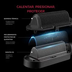 TYMO - Cepillo Alisador Iónico Ring Plus con Nano Titanio y Pantalla LED