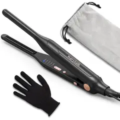 WAVYTALK - Plancha Plana PequeñaCon Diseño para Alcanzar Bordes y Raíz de Cabello