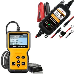 MOTOPOWER - Escáner Lector de Código Con Cargador de Batería