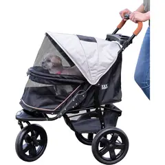 PET GEAR - Coche Para Mascotas 100x58x97cm Grande Negro