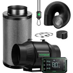 VIVOSUN - Kit 6 Pulgadas Con Temperatura Growhub E42a Co