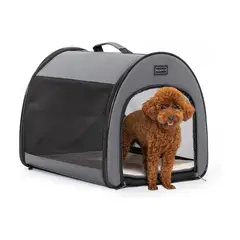 PETSFIT - Jaula Para Mascotas Portatil 49x44x42cm Pequeña Gris