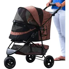 PET GEAR - Coche Para Mascotas 77x51x102cm Mediano Marrón