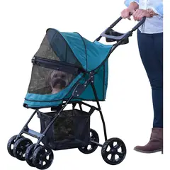 PET GEAR - Coche Para Mascotas 69x48x102cm Mediano Azul