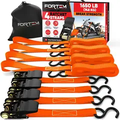 FORTEM - Set de 4 Correas de Amarre de 4.5 Metros
