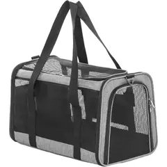 PETSFIT - Transportador Para Mascotas 47x29x29cm Pequeño Negro