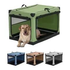 PETSFIT - Jaula Para Mascotas Portatil 92x62x59cm Grande Verde