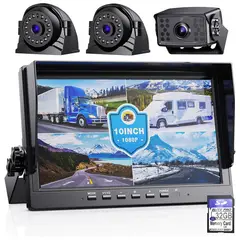 undefined - Kit de Cámara de Retroceso Con Grabación Dividida