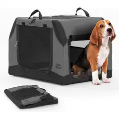 PETSFIT - Jaula Para Mascotas Portatil 78x52x52cm Mediano