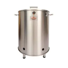 VOLCANO - Barril Asador Acero Inoxidable Jupiter Gigante 90x60 Cm