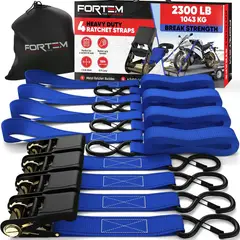 FORTEM - Juego de 4 Correas de Trinquete ?frtm-rtds-230