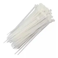 UYUSTOOLS - Amarres Plásticos Abrazadera de 20 X 0.35 cm Blanco X 100 Unidades