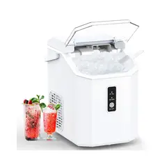 COWSAR - Máquina De Hielo Para Cubitos Masticables Con Autolimpieza Y Diseño Compacto