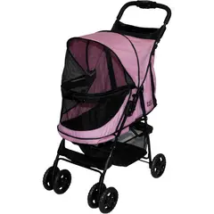 PET GEAR - Coche Para Mascotas 70x53x100cm Mediano Rosado