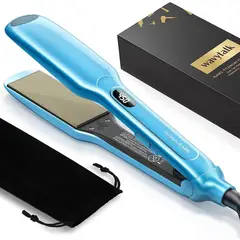 WAVYTALK - Plancha Plana de Titanio para Cabello con Temperaturas Ajustables