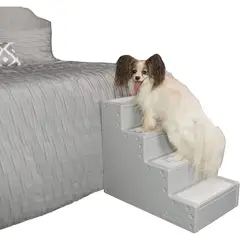 PET GEAR - Escalera Iv para Perros Pequeños. Gris Pg9640e