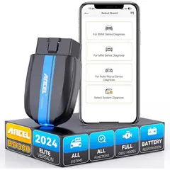 ANCEL - Escáner Bluetooth Bluetooth Con Lector de Código