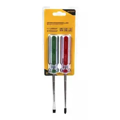 UYUSTOOLS - Destornilladortes Punta Pala y Estrella Mango Transparente