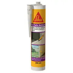 SIKA - Sikasello Multiusos Blanco 280 ml x 12 Und Sello Acrilico para Fisuras Sin Movimiento