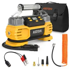 ASTROAI - Bomba de Inflado de 160 Psi Con Pantalla