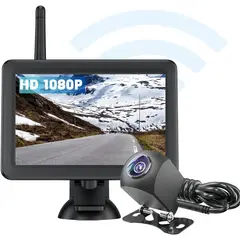 EWAY - Cámara de Retroceso Inalámbrica Hd 1080p. Negro